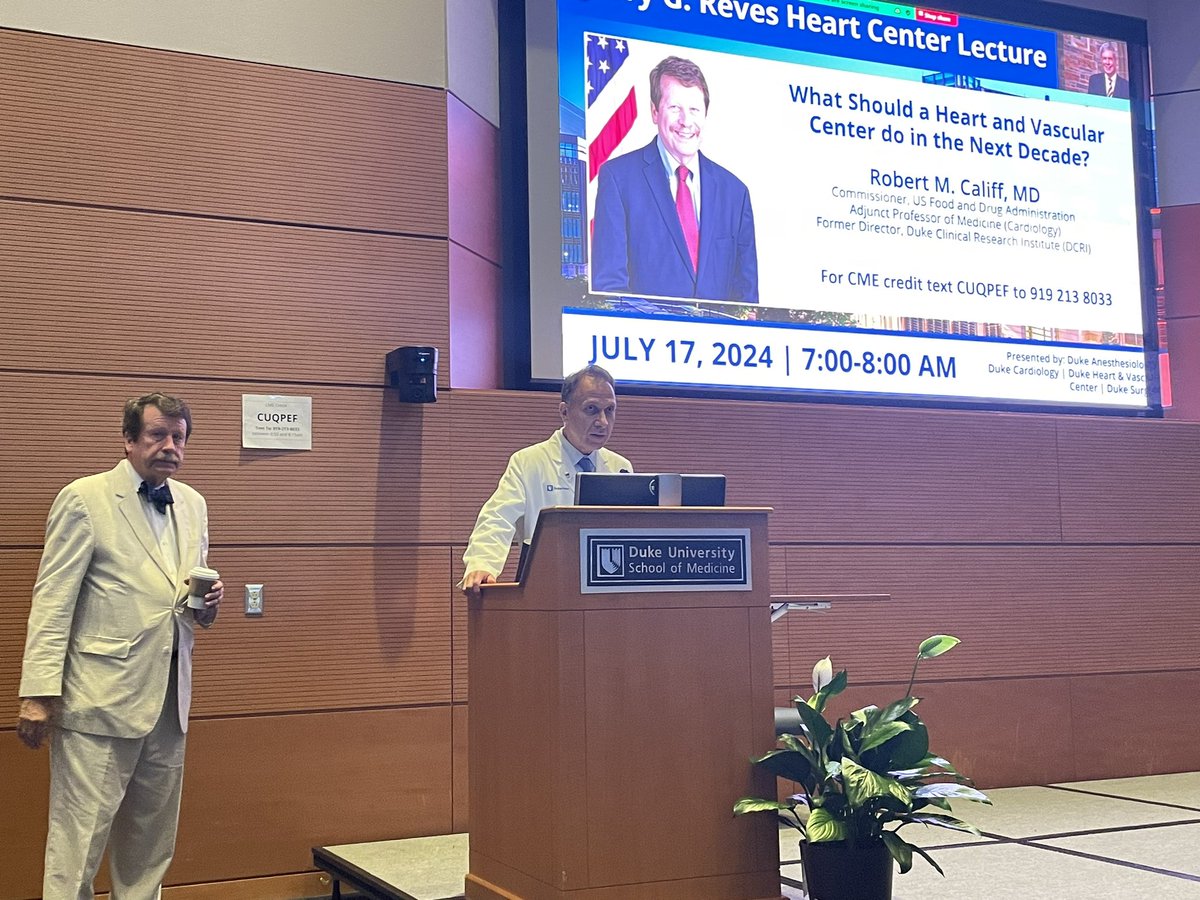 Manesh Patel (@manesh_patelmd) on Twitter photo Reves lecture <a href="/DukeHeartCenter/">Duke Heart</a> <a href="/DCRINews/">Duke Clinical Research Institute</a> <a href="/DrCaliff_FDA/">Dr. Robert M. Califf</a> on the next decade of heart and vascular center. <a href="/texhern/">Adrian “WE NEED RCTS!” Hernandez</a> <a href="/robmentz/">Robert Mentz, MD</a> <a href="/NPagidipati/">Neha Pagidipati</a> <a href="/SvatiShah/">Svati Shah</a> <a href="/schuyler_jones/">Schuyler Jones</a> Reves lecture <a href="/DukeHeartCenter/">Duke Heart</a> <a href="/DCRINews/">Duke Clinical Research Institute</a> <a href="/DrCaliff_FDA/">Dr. Robert M. Califf</a> on the next decade of heart and vascular center. <a href="/texhern/">Adrian “WE NEED RCTS!” Hernandez</a> <a href="/robmentz/">Robert Mentz, MD</a> <a href="/NPagidipati/">Neha Pagidipati</a> <a href="/SvatiShah/">Svati Shah</a> <a href="/schuyler_jones/">Schuyler Jones</a>
