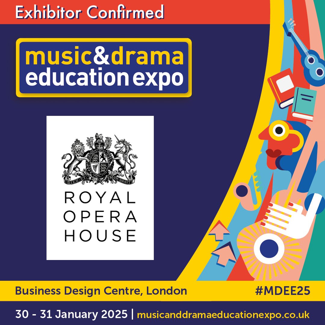 Excited to have Royal Opera House at the #MDEE25!

'Our flagship programme Create &amp; Sing offers practical training for teachers, high quality classroom resources, and inspiring digital live lessons – all free to access'

Learn more: ow.ly/kWEn50SE7nm