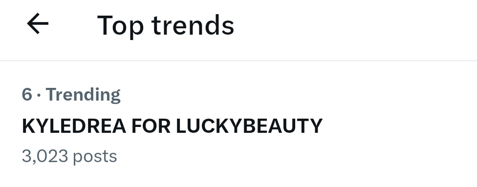 Tagline update three thousand plus 

KYLEDREA FOR LUCKYBEAUTY

#KyleDreaLuckyPotions