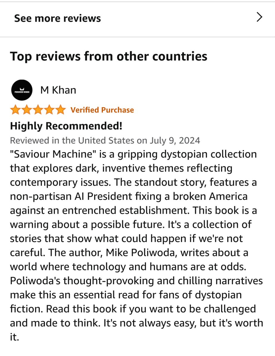 First American review for my new book, Saviour Machine. 🙏♥️

amazon.com/Saviour-Machin…