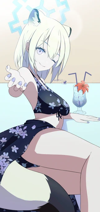 「先生、海、楽しんでる?」#ブルアカ 