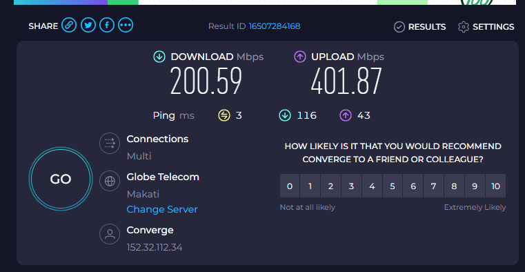 AnTonalite's tweet photo. #UnleashTheBoostSpeedTestChallenge #FlexYourSpeed #ConvergeSpeedtestChallenge https://t.co/78aC2jNKY9
