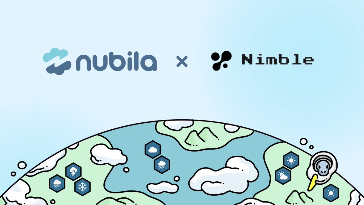 nubilanetwork's tweet photo. #Nubies

We're excited to announce our latest partnership with @Nimble_Network 

This collaboration will further enhance @Nimble_Network's AI ecosystem and enable #Nubila to provide more accurate, actionable insights to serve climate-sensitive industries. https://t.co/u4Dcts3ppF