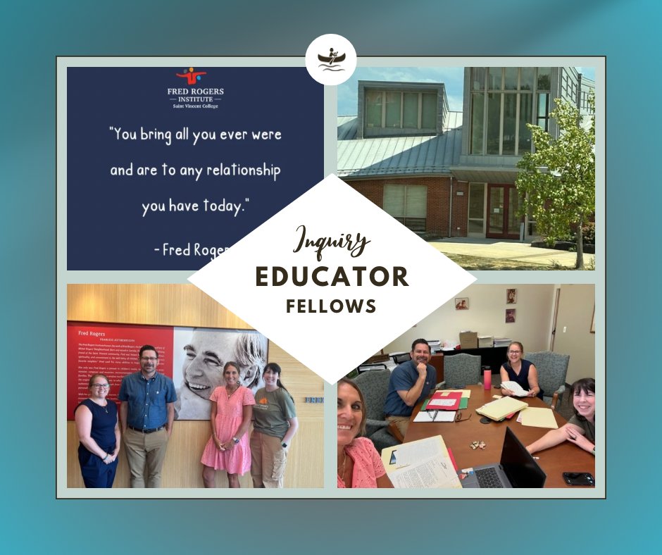 mrswachs's tweet image. Tuesday was a beautiful day @FredRogersInst at St Vincent’s in Latrobe when I officially became a 24-25 Inquiry Educator Fellow. Truly an honor to grow &amp;amp; learn with 5 other neighbors  as far as Vegas. It was a pinch me day as I held the same papers that FR touched. #FredMethod.