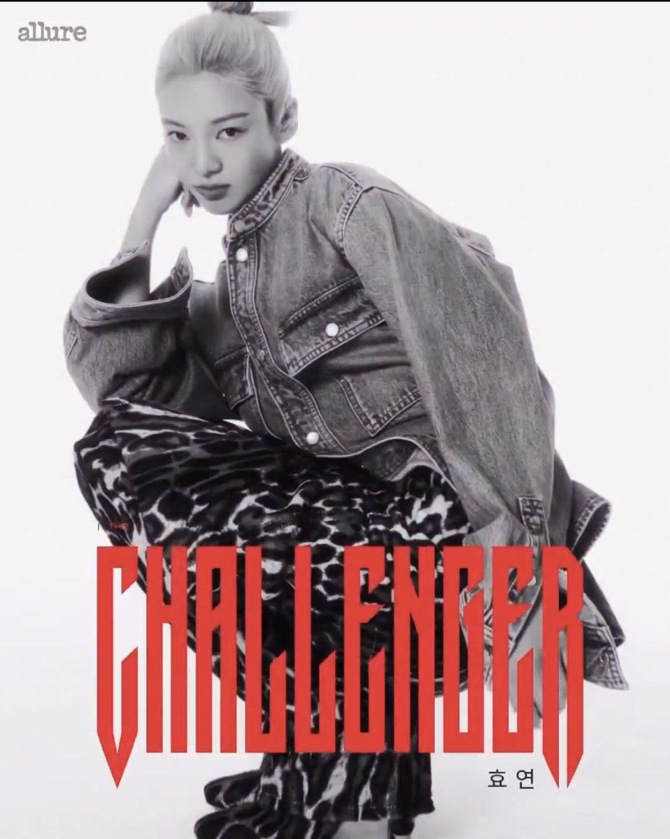HYOYEON_Updates's tweet photo. Hyoyeon for Allure Korea August 2024 issues

“CHALLENGER”

#효연 #HYO  #Hyoyeon https://t.co/5VMMg9NYHf