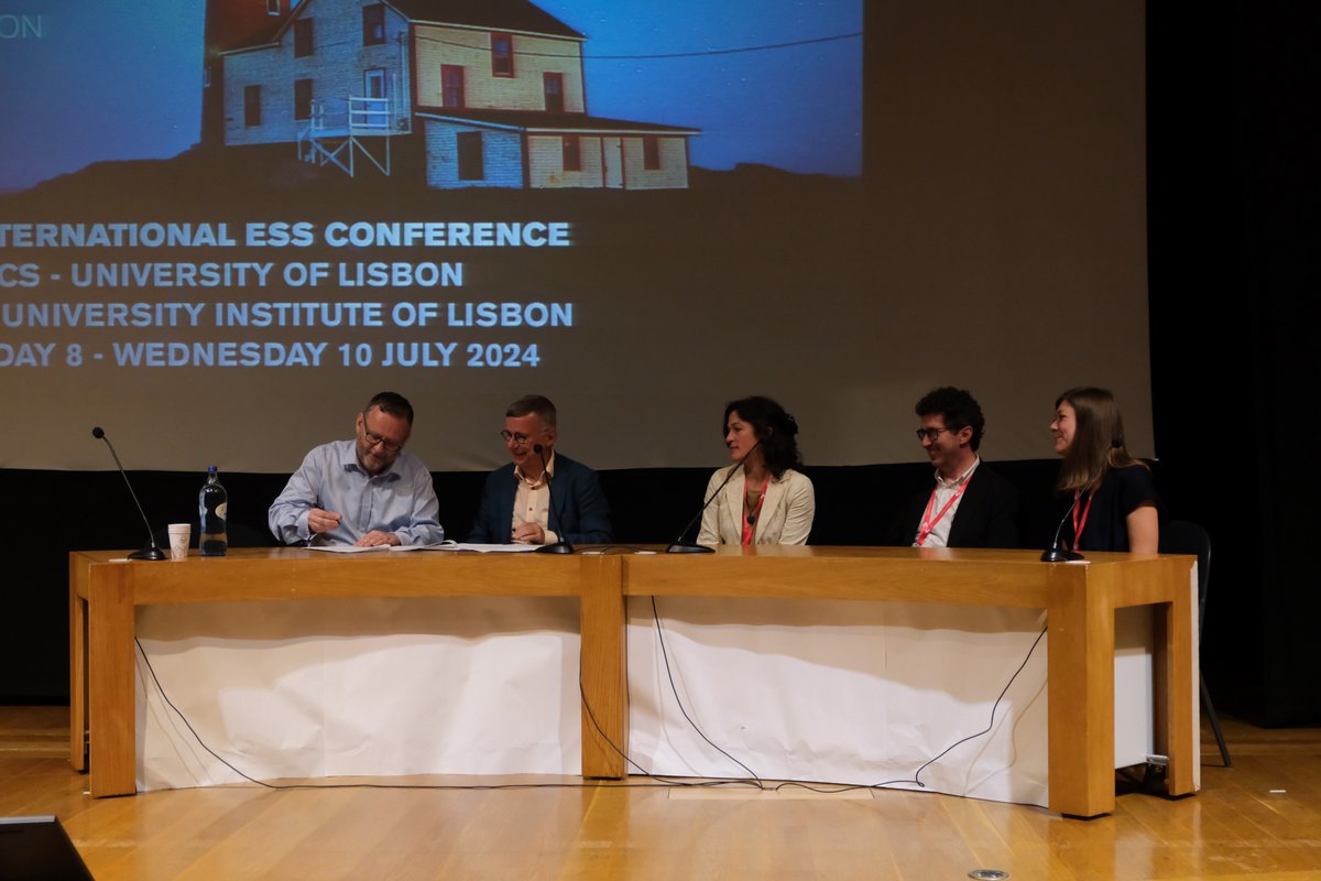 European Social Survey (@ess_survey) on Twitter photo Last week, we formally signed a four-year Memorandum of Understanding with <a href="/evs_values/">EuropeanValuesStudy @evs-values.bsky.social</a>.
The agreement signifies closer working between the two organisations and means questions proposed by EVS will form a rotating module in a future round of our #survey.
bit.ly/4cZqt9G Last week, we formally signed a four-year Memorandum of Understanding with <a href="/evs_values/">EuropeanValuesStudy @evs-values.bsky.social</a>.
The agreement signifies closer working between the two organisations and means questions proposed by EVS will form a rotating module in a future round of our #survey.
bit.ly/4cZqt9G