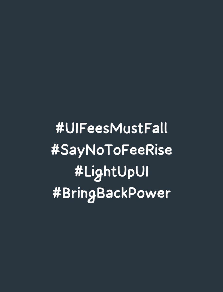 ufkeys's tweet photo. *university of Ibadan* 
Started a protest this early mornin
#UIfeesmust
#saynoTofeerise
#lightupUI 
#bringbackpower https://t.co/EJjpA1OJko