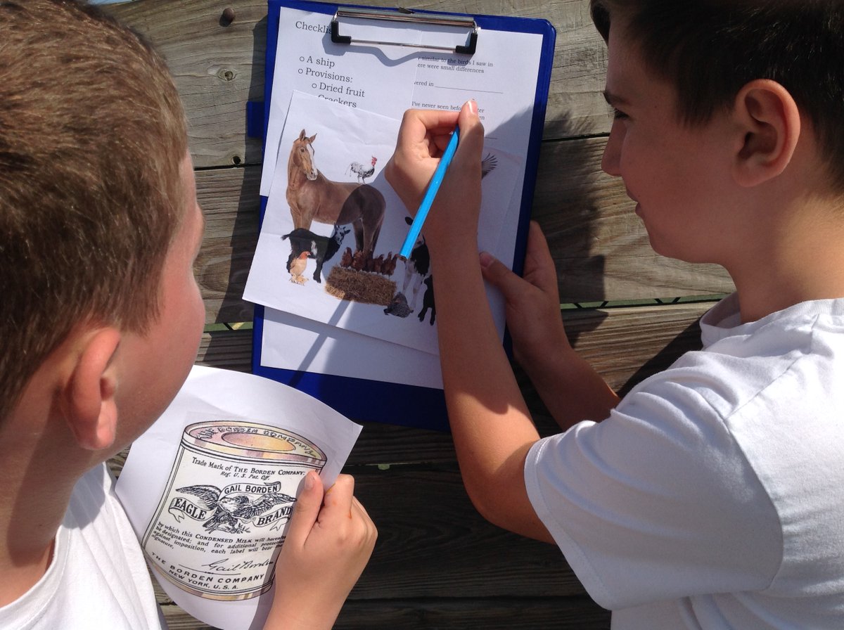 CrocClass's tweet image. In Year 5 today, we have travelled back in time and recreated Darwin's voyage on which he made many of his scientific discoveries as the last of our influential Victorians!  We gathered our provisions then followed the map to find out about what he discovered. @WillowsCE