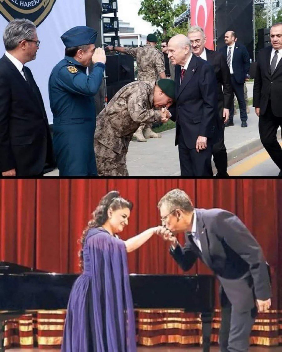 BU ARADA KONU EL ÖPME OLUNCA…

İNÖNÜ’NÜN ELİNİ ÖPENE ALKIŞ…

PKK YANDAŞI KADININ ELİNİ ÖPENE TISSS…

MİLLÎ BİR LİDERİN ELİNİ ÖPENE LİNÇ…

HADİ ORDAN AZINLIĞIN ÇOCUKLARI…