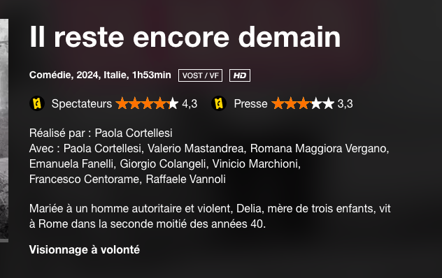 ea_muller's tweet photo. @Orange_France @tvorange 
Pourquoi annoncer VOST/VF si le film n'est pas disponible en VO?
Je l'ai acheté pour le voir en VO, l'assistance technique m'informe que seule la VF est disponible.
Orange propose de me rembourser, mais je suis déçue quand même. https://t.co/IAHDFp60Ar