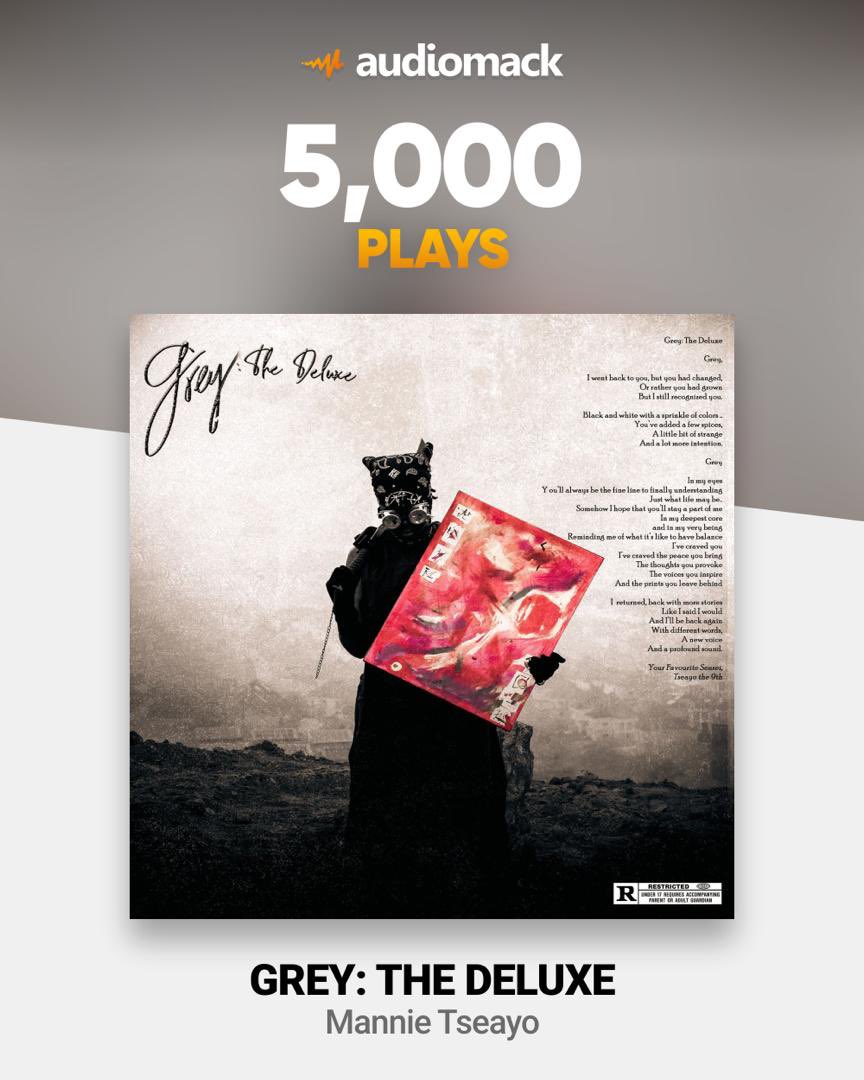 Mannie_Tseayo's tweet photo. 5k stream rn on @audiomack 
Thank you Manniekins 
Keep going!🖤🤍 https://t.co/Sn1vGBNERh