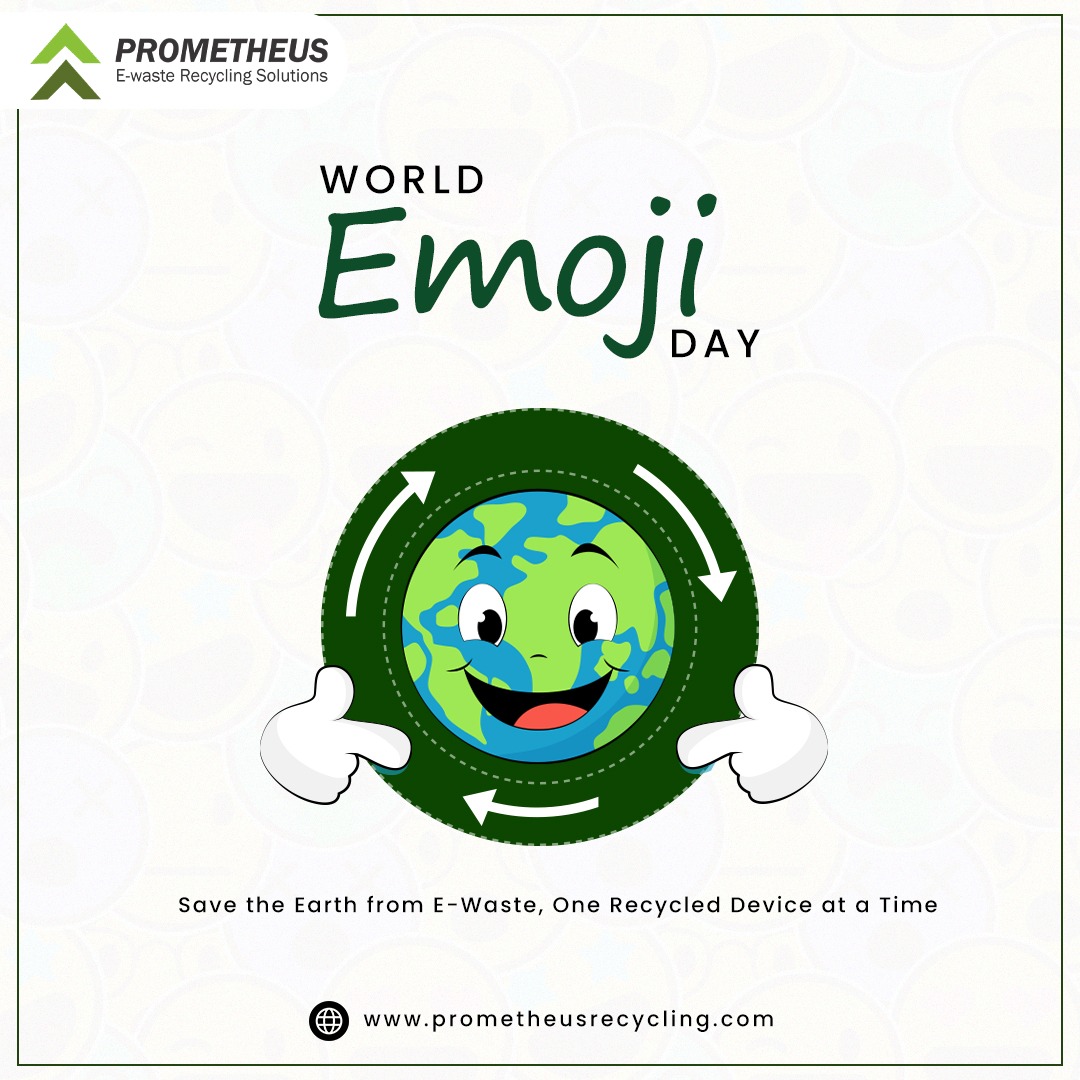 🌍📅 Happy World Emoji Day! Let's turn these 📱 and 💻 emojis into something more sustainable!

Did you know that recycling your old electronics helps protect the environment? 

#EmojiDay #ewasterecycling #sustainabletech #greentech #reduceewaste #recycleelectronics