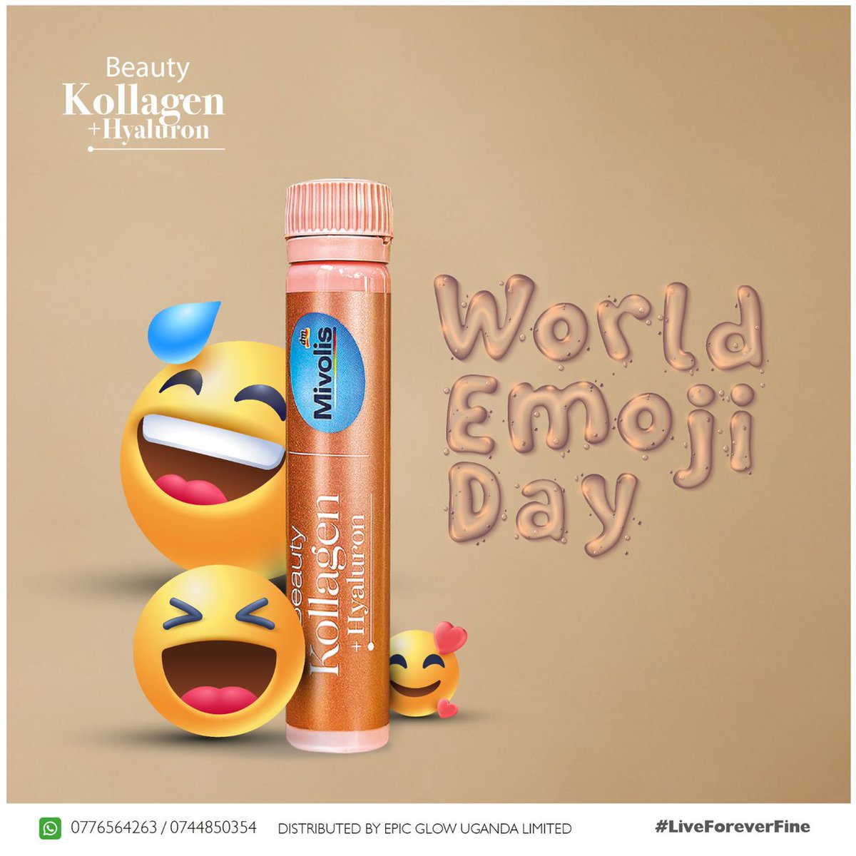 World Emoji Day! Share with Kollagen your Favourite Emoji.

#LiveForeverFine
#EmojiDay