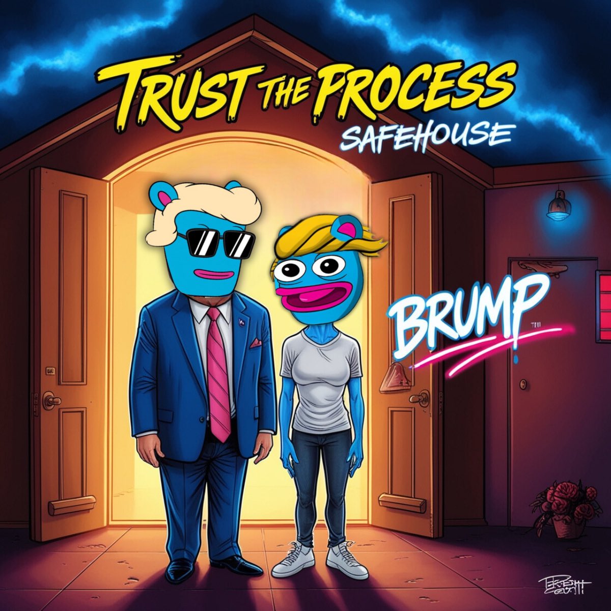TONBrump's tweet photo. $Brump will launch on TON in 12:00 UTC today

Load your bags and be ready for 1000X

We will burn 100% LP

#TON #Brett #Trump https://t.co/QL9pHaTmo7