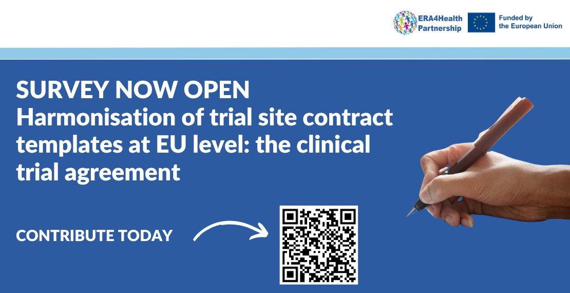ECRIN_ERIC's tweet photo. The ECRIN, within the EU-funded @ERA4Health_EU Partnership, is working on developing an EU harmonised clinical trial site template to facilitate the conduct of academic multinational clinical trials in Europe.

We need your input, contribute today: https://t.co/oi8qus9AfM https://t.co/tEUPNoblUM
