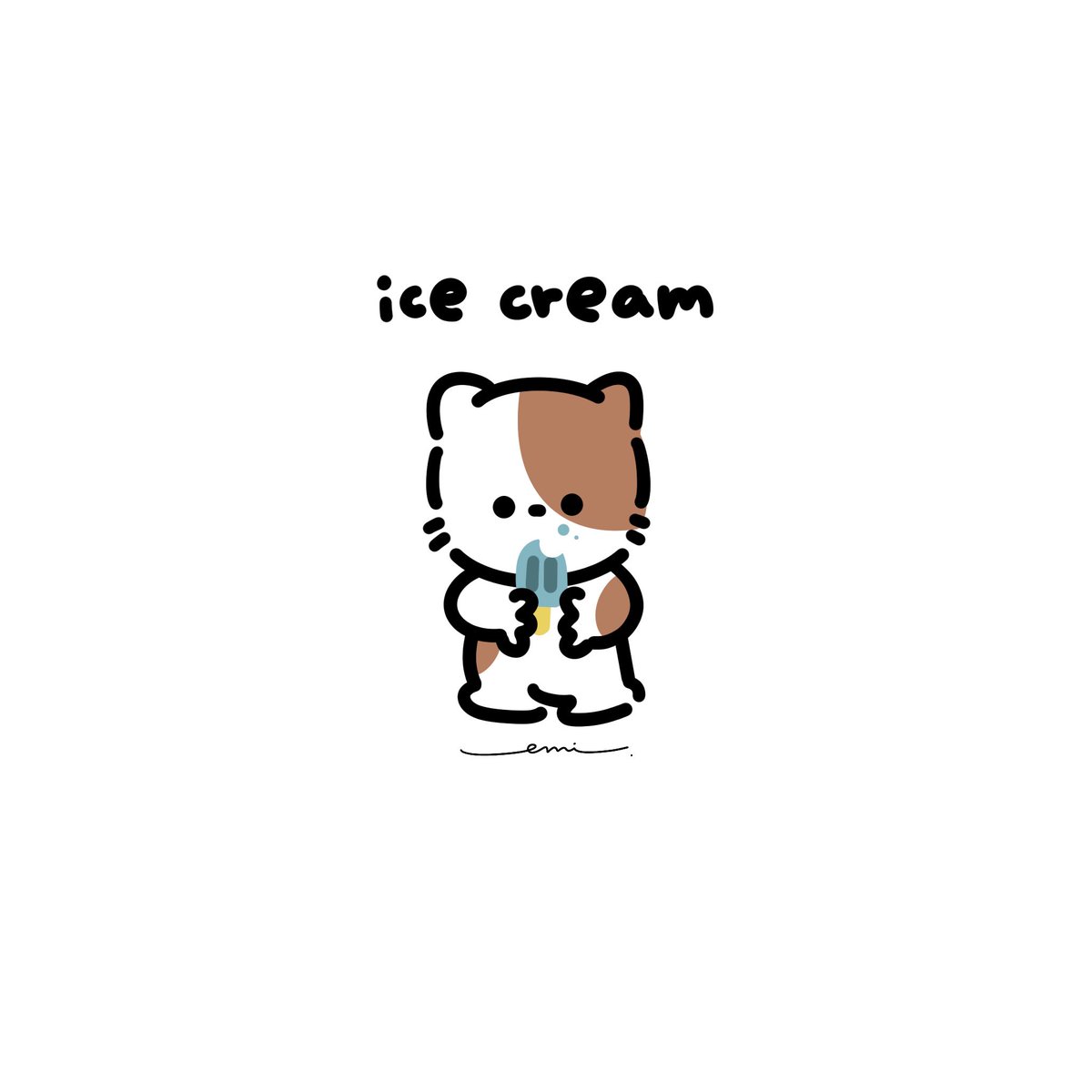 _emi_illust_'s tweet photo. 明日暑くなるみたい
アイス食べたい🍦

#イラスト #ゆるいイラスト 
#illustration #procreateart 
#일러스트 https://t.co/qND4CkuSYK