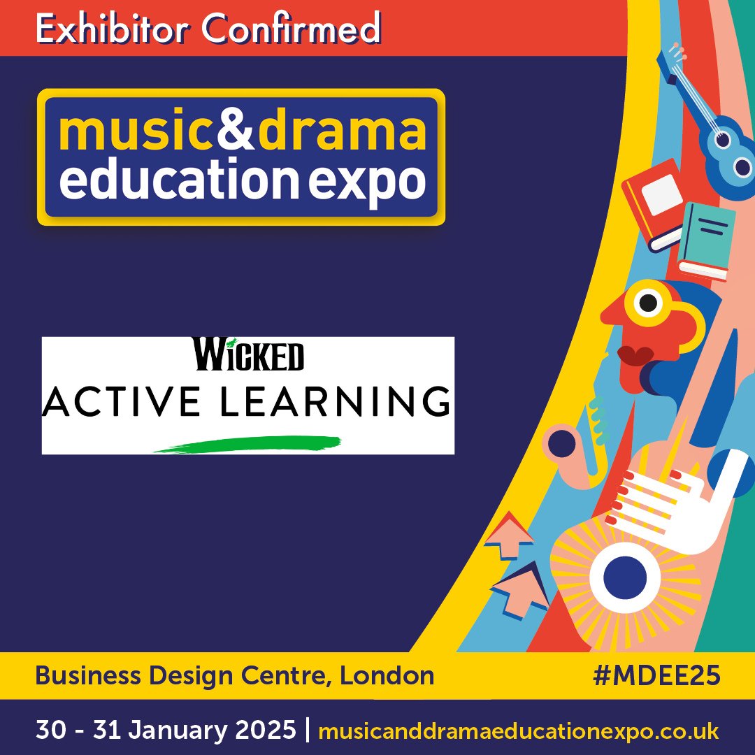 Thrilled to announce <a href="/WickedUK/">Wicked UK</a> will be at the #MDEE25!  

Wicked Active Learning provides a wealth of resources, enrichment opportunities and more than 60% savings on tickets.  

Learn more: ow.ly/wqR750SEa10