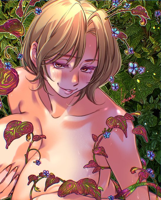 変な草🌿描いたからみて(*^○^*) 