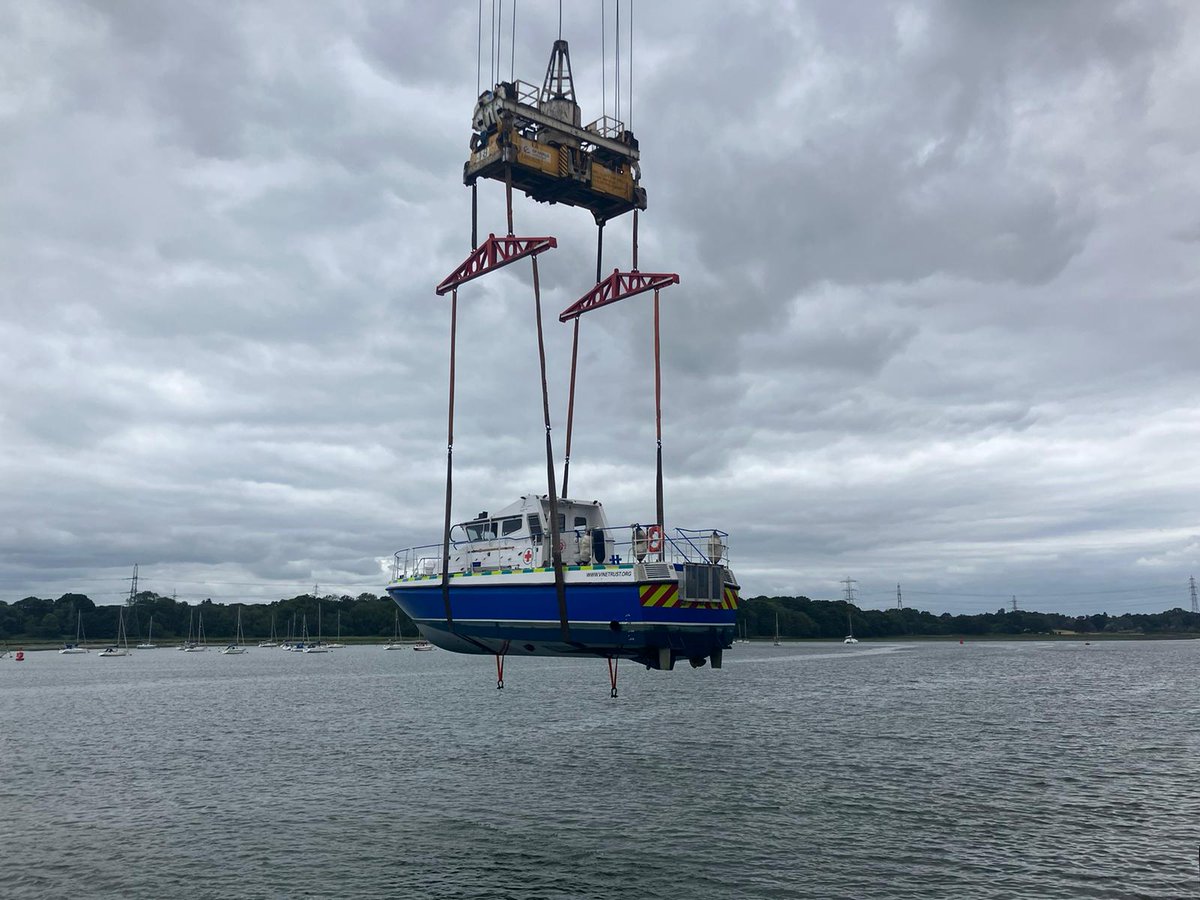 Babcockplc's tweet photo. We said bon voyage to the @vinetrust charity’s latest medical vessel, MV Lady Jean, which is now being transported to Tanzania following successful sea trials. The vessel is expected to provide one million medical consultations over the next 20 years. https://t.co/ZbjBFKyHBF https://t.co/eunFprHPi5