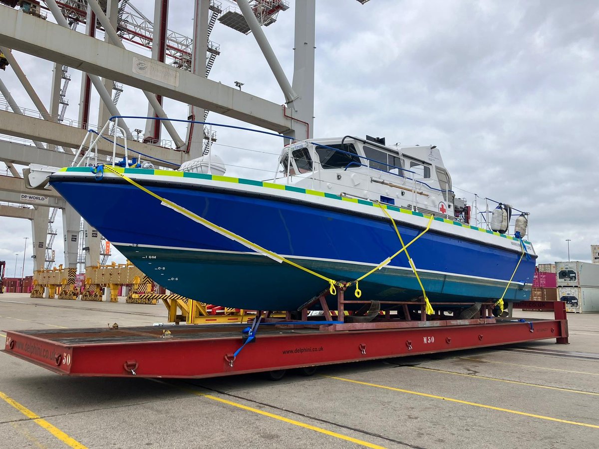 Babcockplc's tweet photo. We said bon voyage to the @vinetrust charity’s latest medical vessel, MV Lady Jean, which is now being transported to Tanzania following successful sea trials. The vessel is expected to provide one million medical consultations over the next 20 years. https://t.co/ZbjBFKyHBF https://t.co/eunFprHPi5