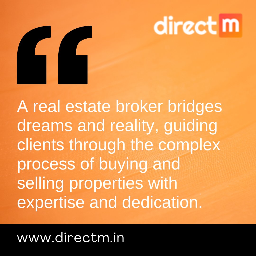 directm_in's tweet photo. QUOTE!

A real estate broker bridges dreams and reality, guiding clients through the complex process of buying and selling properties with expertise and dedication.

To know more visit our website 👉https://t.co/tdSGCH49hH

#quote #realestatebroker #realestateagent #realestate https://t.co/kfIutjmphj