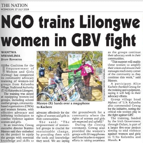 Catch us in the papers today. 

<a href="/OxfamMalawi/">Oxfam in Malawi</a>