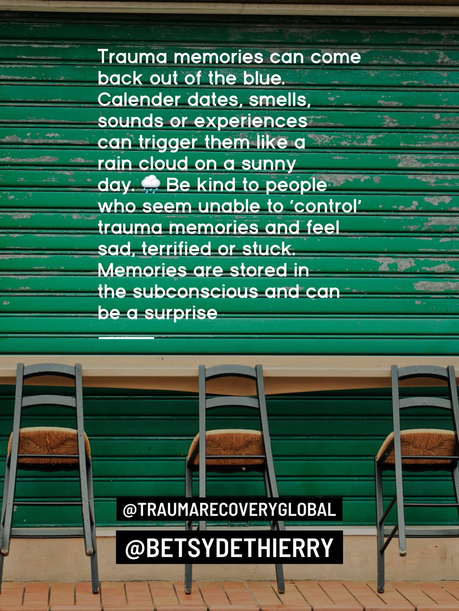 You may never know what someone has experienced. But when emotions come ‘from nowhere’ and the person seems overwhelmed in sadness, grief, fear, terror, overwhelm, shock or they are frozen and stuck- be kind to them. Our bodies store memories way deeper.We need to learn as humans