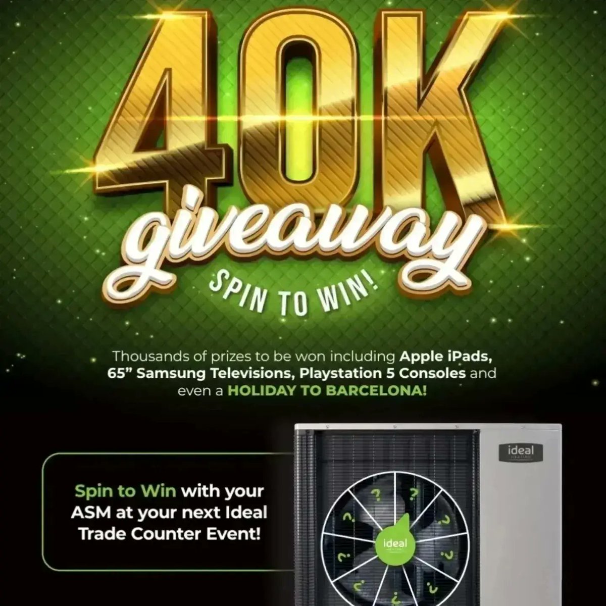 JR_idealheating's tweet photo. I am @cityplumbinguk Braknell today showcasing all things @ideal_boilers #logicmax #voguemax #logicair #halowifi come down and have a go on our #40kgiveaway #spintowin or nab yourself a free Jacket with every boiler purchase. #freeworkwear https://t.co/CHJxywjUxg