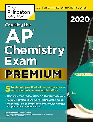 AliciaS41848's tweet photo. [BOOK]-Cracking the   AP Chemistry Exam 2020, Premium Edition: 5 Practice Tests + Complete Content   Review (College Test Preparation)
https://t.co/6SL04o92p4 https://t.co/hZ5Sbx9rZK