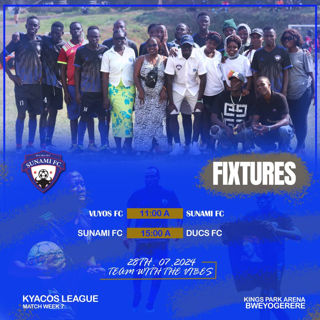 sunami_fc's tweet photo. One more ride before we close the race,and we have all the enforcement to calm down all the “Kavuyo” come game day 7.Hey @FcVuyos muli staedy?
#SunamiFC #DucInAltum #IramaHoney @j_irama @Kingsparkarena @jibu_water https://t.co/p39KMrYH42
