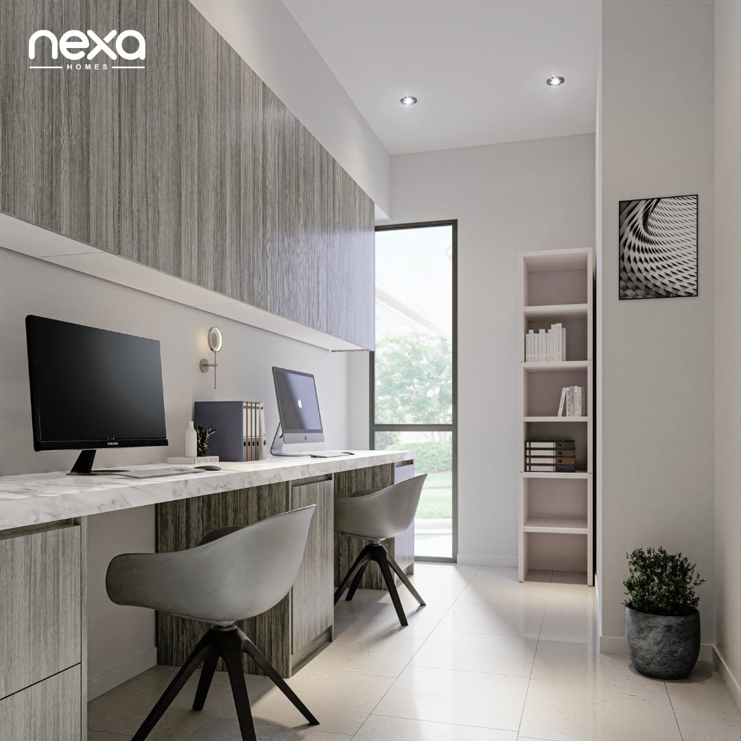 NexaHomesAu's tweet image. Get your work done in a comfortable space without getting interrupted or distracted. Nexa Homes&apos; designer work area interior is ideal for creating an idle &amp;amp; free space. 🏠✨
.
#workarea #workareadesign #homeinterior #homeinteriordesign #interiordesign #interiorhomes #customhomes