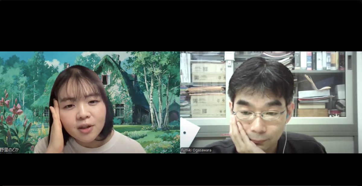 _pilate's tweet photo. 小笠原さんとそのソウルメイトである野里のどかさんによる『チェンソーマン』をめぐるお話。自己紹介からだいたいの作品のコンセプトまで。

【#1・ネタバレ無】研究室に漫画を持って行く。——「先生、『チェンソーマン』を読んでください！」
【マキコミ���の祭り2024】 

https://t.co/nVbN1j9Xfb https://t.co/yXp79ViU0C