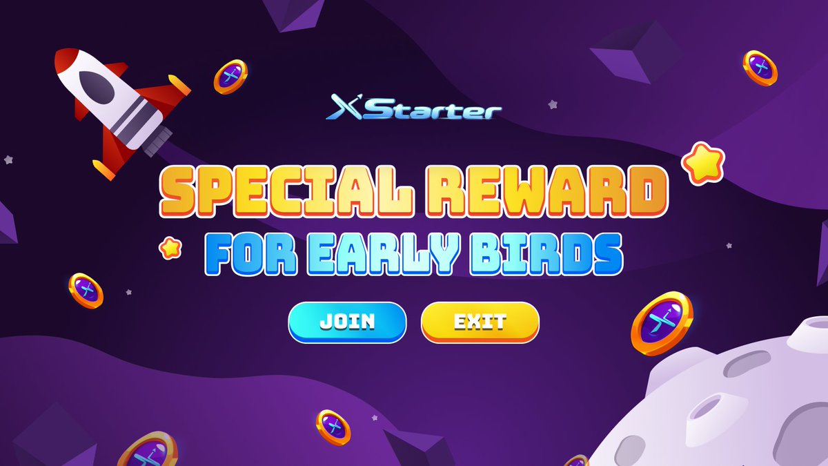 xstarter_io's tweet photo. Early Bird Alert! โโโ
New XStarter miners get a special gift of 0.015 START added to their balance. Start mining today ๐
https://t.co/toACbXcISm
#Xstart $START #TapToEarn https://t.co/1RGJIlt0k1