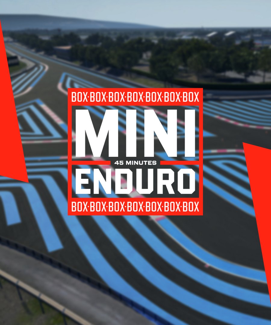 sim_grid's tweet photo. This week the Mini-Enduro is racing at Paul Ricard! 🇫🇷

Get ready for 45 minute races, pitstops, and dynamic weather conditions... 🏁

https://t.co/pBKzOG6qbR 

#MiniEnduro #SimGridSeasons https://t.co/JqO3g7z5Pd