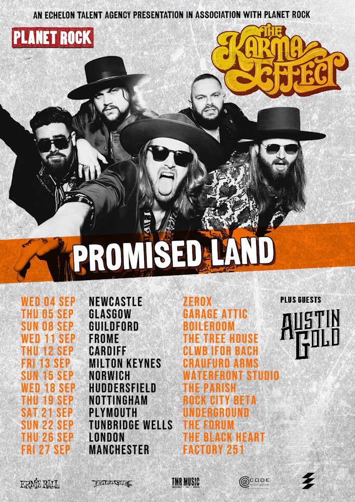 Austin Gold (@austingold_band) on Twitter photo Just a few weeks away until we tour with <a href="/KarmaEffectUK/">The Karma Effect</a> We’ll be bringing new tunes plus some classics. Will we see you there? Tkts: Austin Gold Tour dates bandsintown.com/a/11263947?cam… Just a few weeks away until we tour with <a href="/KarmaEffectUK/">The Karma Effect</a> We’ll be bringing new tunes plus some classics. Will we see you there? Tkts: Austin Gold Tour dates bandsintown.com/a/11263947?cam…