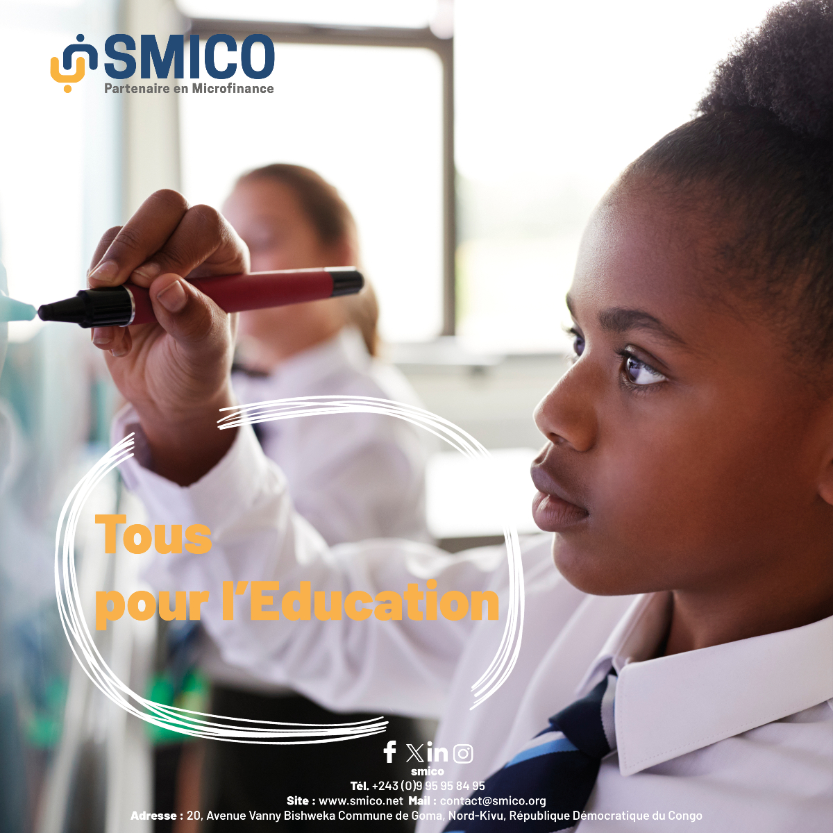 SmicoSA1's tweet image. Votre tranquillité d&apos;esprit est notre priorité.
Découvrez comment le programme Tous Pour l’Education de SMICO peut alléger vos préparatifs de rentrée.
Pour plus d’informations,visitez nos agences ou en appelant le service client au 09 95 95 84 95.
#PaixFinancière #Éducation