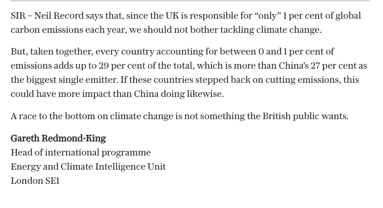 gredmond76's tweet image. My letter published in today’s @Telegraph challenging Neil Record’s misleading piece on Monday… 🧵