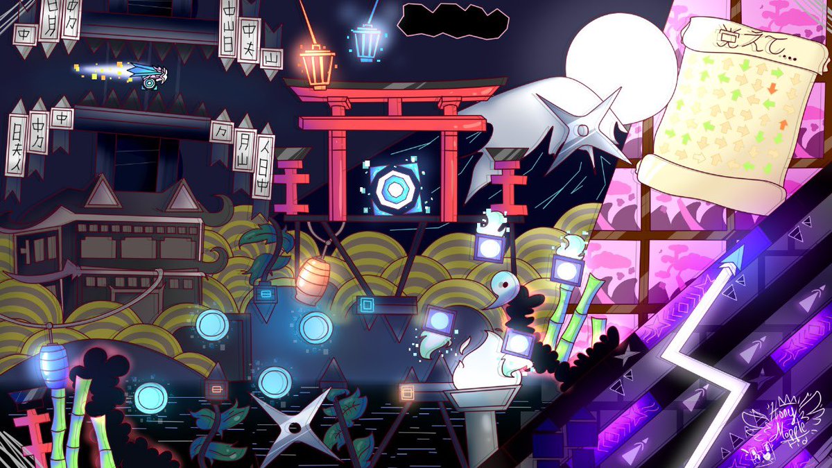 honey_mapple1's tweet image. The Art of The Blade! 🎉
By @mbed413 ⛓️‍💥⛩️ 

Commission for @jomecaf08 Thank U and Good luck with such masterpiece!

#art #geometrydash #digitalart