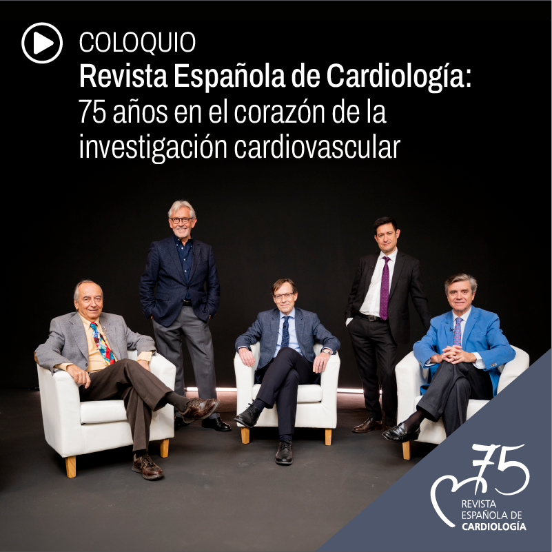 📰 No te pierdas el coloquio «Revista Española de Cardiología: 75 años en el corazón de la investigación cardiovascular», con los editores jefe desde los años 90: Francisco Fernández-Avilés, Xavier Bosch, Fernando Alfonso, Ignacio Ferreira y Juan Sanchis. 👉