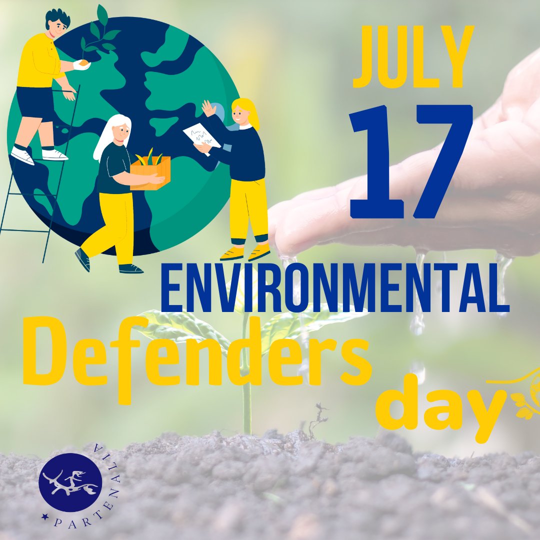➡️ On July 17th, Partenalia celebrates Environmental Defenders Day, honoring those who tirelessly advocate for our planet.
🌍 Environmental defenders play a crucial role in protecting ecosystems, biodiversity, and promoting sustainable practices.