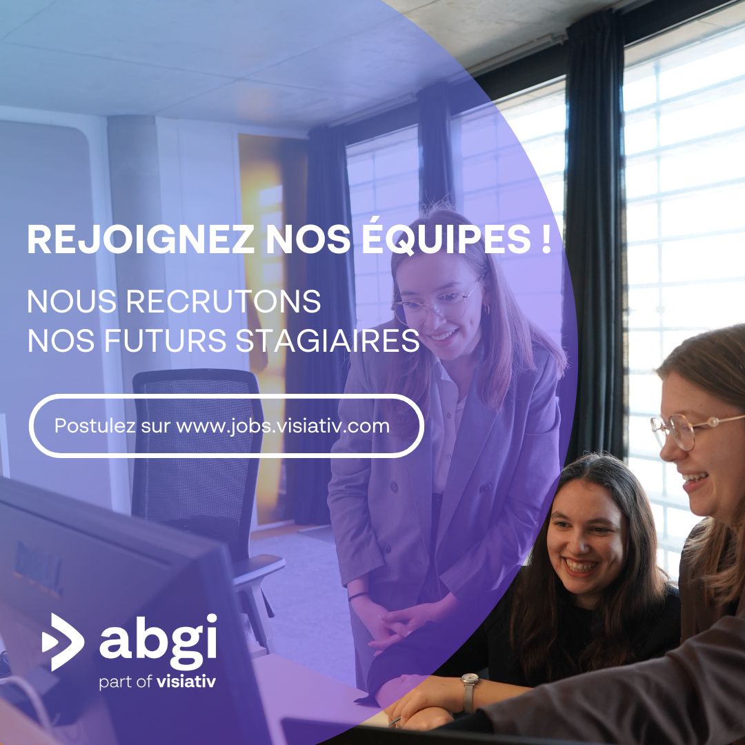 🎓 Rejoignez ABGI pour votre prochaine expérience professionnelle ! 🚀 

🔗Comment postuler ? Vous pouvez postuler à l’offre de votre choix : jobs.visiativ.com/jobs?departmen…