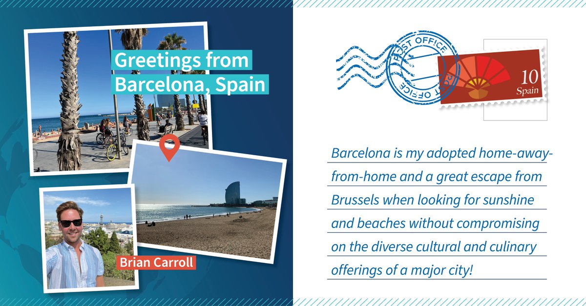 Holà from Barcelona! Our colleague Brian often goes there to enjoy some Spanish food and cultural activities. But this year, this city has provided something we have been missing a lot in Brussels: sun &amp; warm weather! #TeamFTI