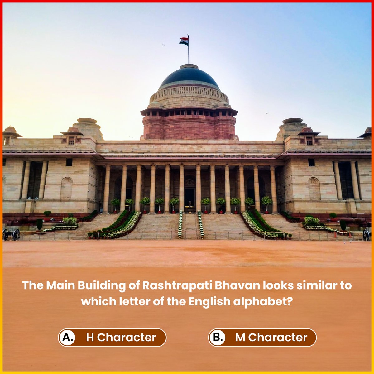 RBVisit's tweet photo. Join our quiz and discover more fascinating facts about this architectural marvel. Answer in the comments section below and engage with other enthusiasts in this exciting journey of discovery!

#RashtrapatiBhavan #राष्ट्रपतिभवन #Delhi #newdelhi #mainbuilding #Quiz #DidYouknow https://t.co/BxWi9djPmb