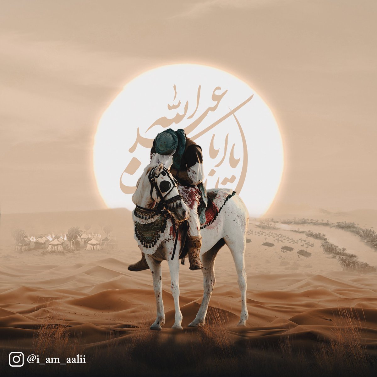 Qutinised's tweet photo. Aaj Shabbir (a.s) pay kya aalam-e-tanhai hai 💔

#یومِ_عاشور https://t.co/tqsYtQ8w7j