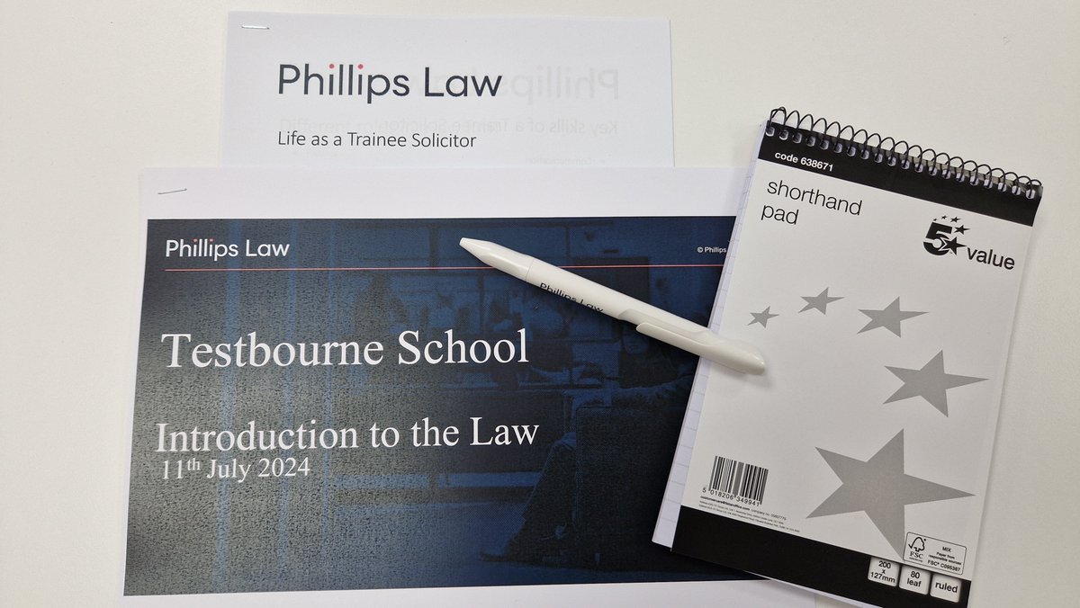On Thursday 11th July a group of year 11 students from Testbourne School came to spend the morning at Phillip Law to learn about the life of a trainee solicitor. It was a great morning!
#careers #lawfirm #futuretalent #testbourneschool