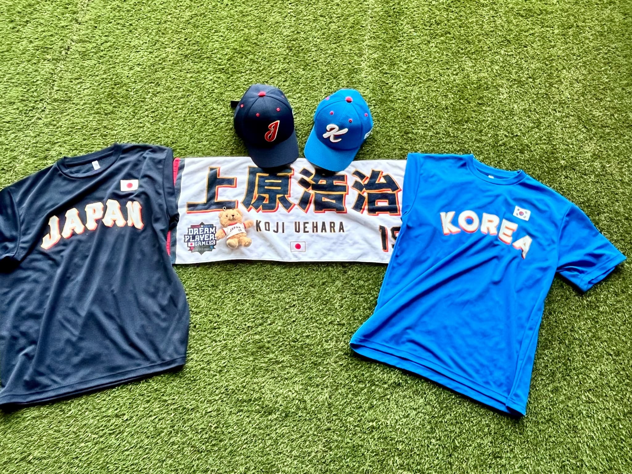 日韓ドリームプレーヤーズゲーム JAPANユニフォーム 日本代表 覗け