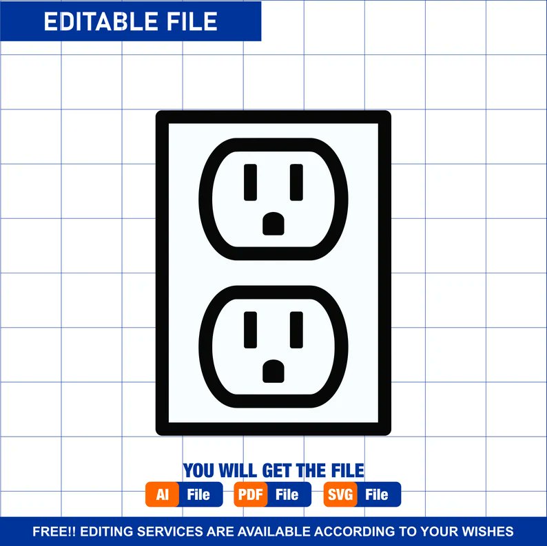 vectoryourways's tweet image. Power Outlet SVG Files | Power Socket SVG Cut Files | Power Outlet Silhouette Vector Files | Electrical Outlet Clip Art

Download Logo :
etsy.com/listing/172761…

#cameocutfile #cricutcutfile #electricaloutlet #electriciansvg #outletsvg
