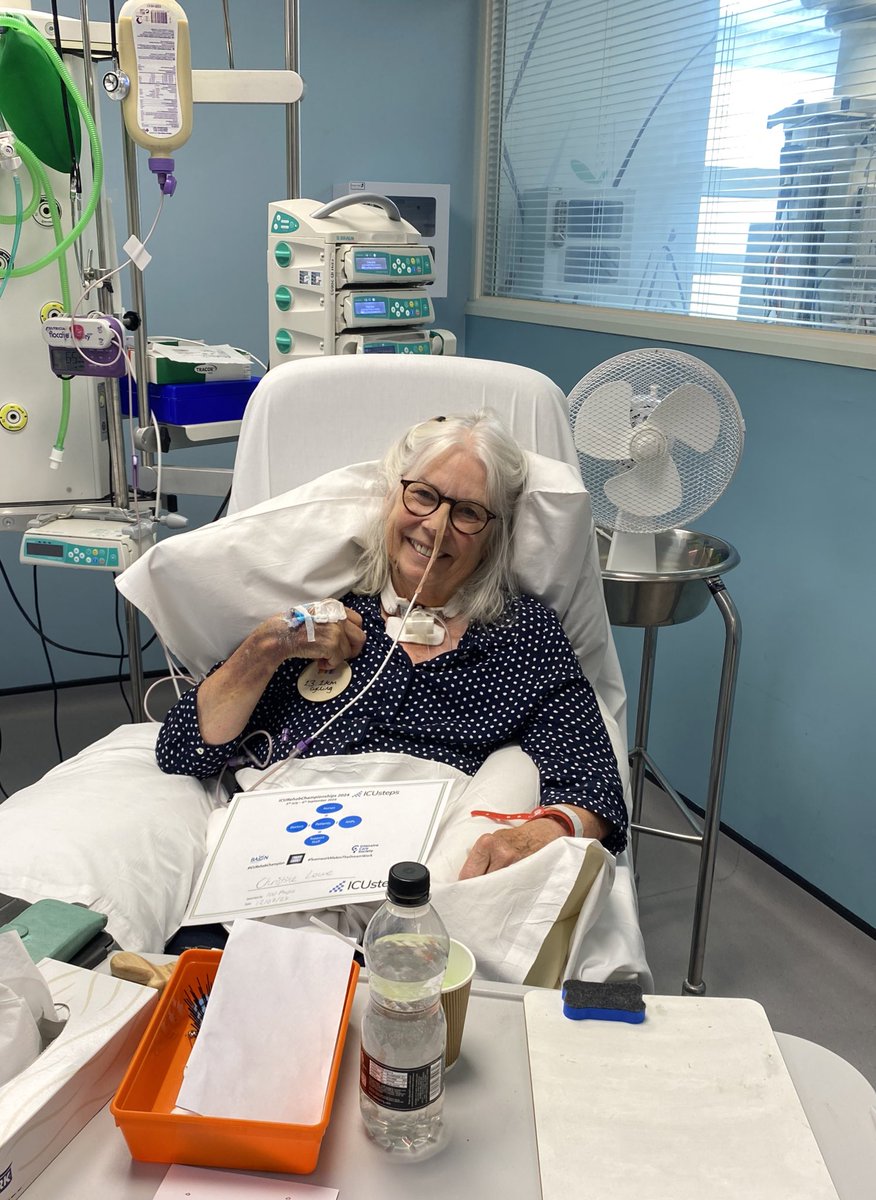 We have awarded our first ICU Rehabilitation medal for 2024, our patient cycled 13.1 Kms on the thera-trainer bike over this week, to help us win the race from Frimley to Wexham. 
#ICURehabChampionships2024
#RehabLegend