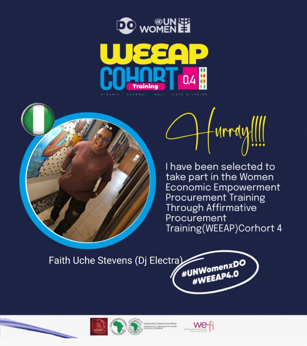 Who is as excited as I am 💜😇💜
<a href="/do_takeaction/">Do. Take Action</a> <a href="/UN_Women/">UN Women</a> 
#WomenInProcurement
#WEEAPSupport
#EmpowerWomen
#AffirmativeProcurement
#ComplianceIncubator