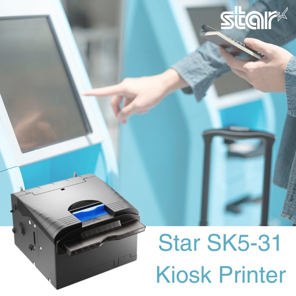 Have you heard about the NEW SK5-31 Printer?

Designed for versatile installation with a multi-position paper arm and easy-load spindle, the SK5-31 ensures simple integration into any kiosk application.